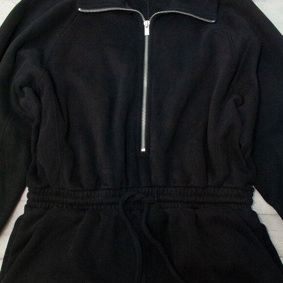NWT Express Fleece Romper in Black size M - Picture 4 of 11